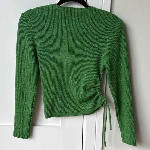 Zara Green Ribbed Sweater - Picture 4 of 4